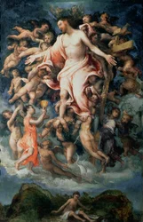 Ange recueillant le sang des blessures du Christ, 1543